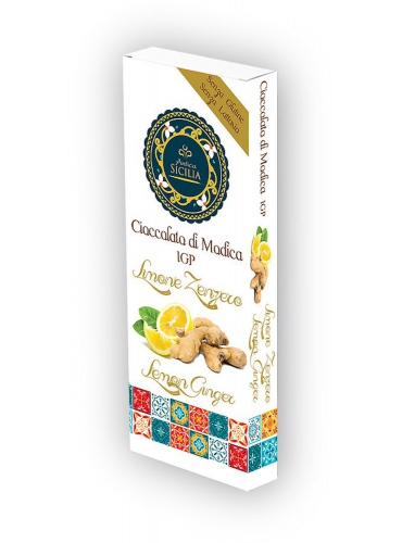 6 pz Cioccolato di Modica IGP gusto limone e zenzero