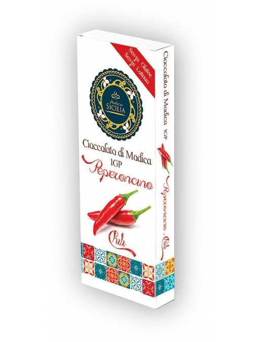 6 pz Cioccolato di Modica IGP gusto peperoncino