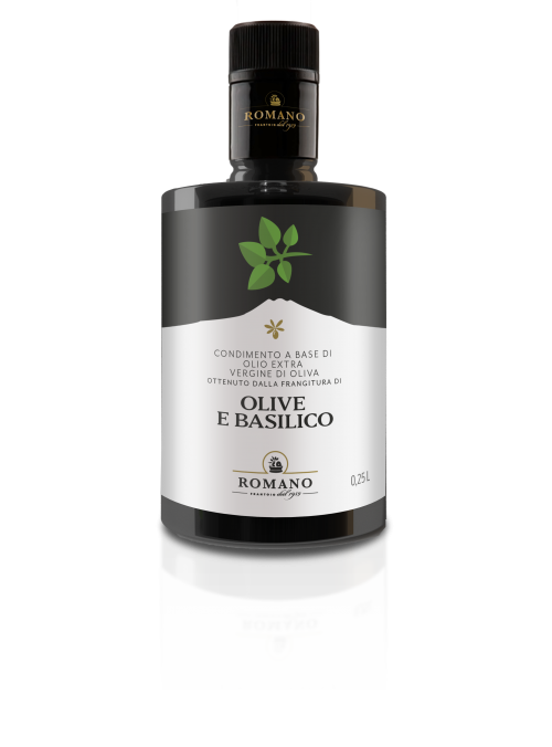 Condimento olive e basilico