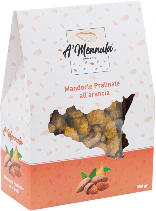 Mandorle pralinate all'arancia