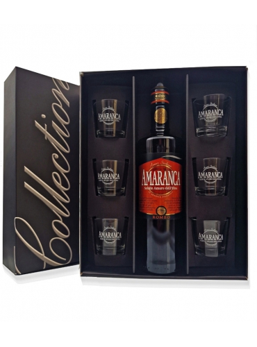 Confezione Amaranca 100 cl con 6 bicchieri